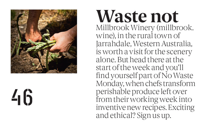 Millbrook's No Waste Monday features in Qantas Magazine